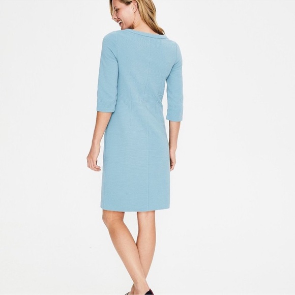 Boden Jasmin Powder Blue Ottoman Dress 8 Long - Picture 2 of 11